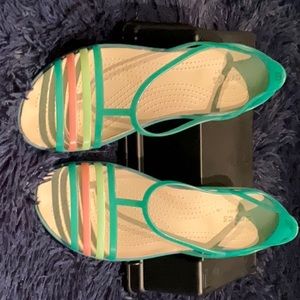 Crocs jellybean comfort sandals size w 8